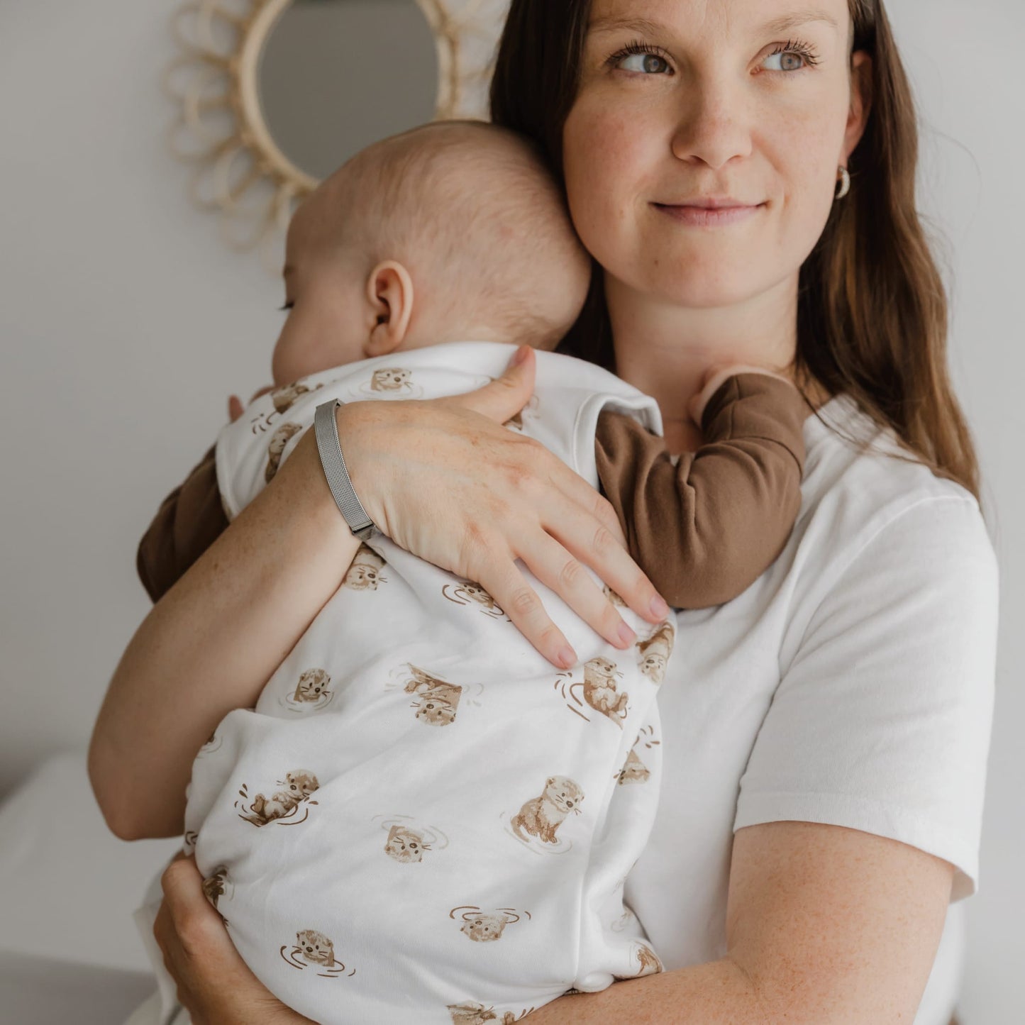 Quilted bamboo sleep sack - Otters (1.0 tog)