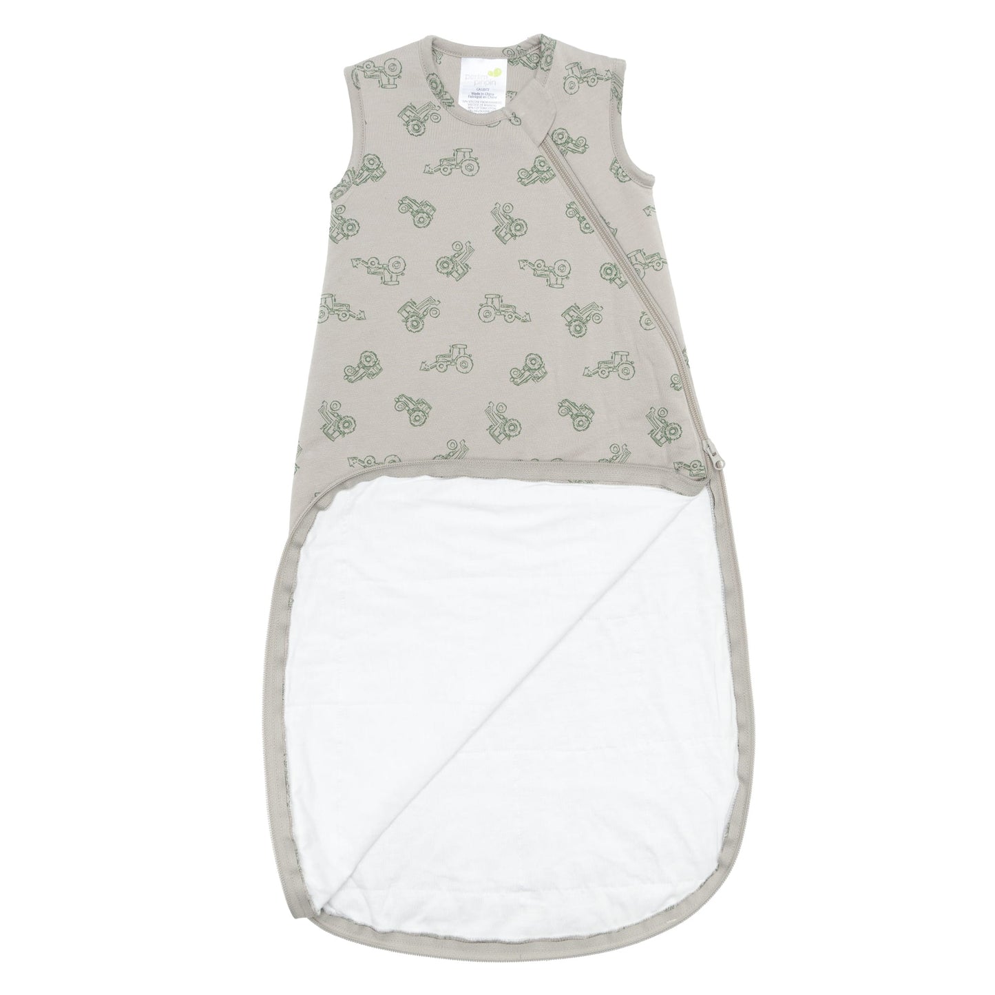 Quilted bamboo sleep sack - Tractors (2.5 tog)