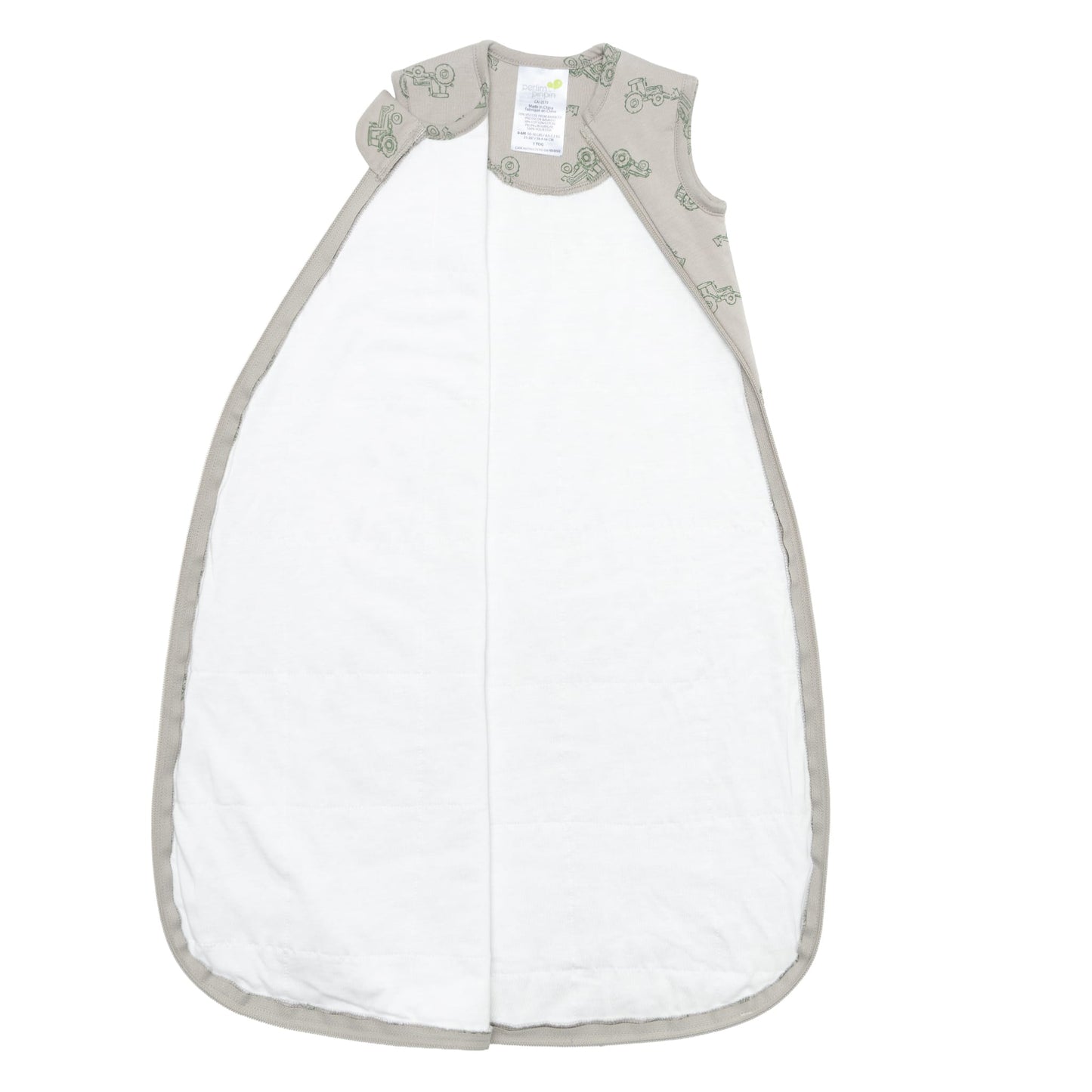 Quilted bamboo sleep sack - Tractors (1.0 tog)