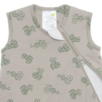 Quilted bamboo sleep sack - Tractors (2.5 tog)