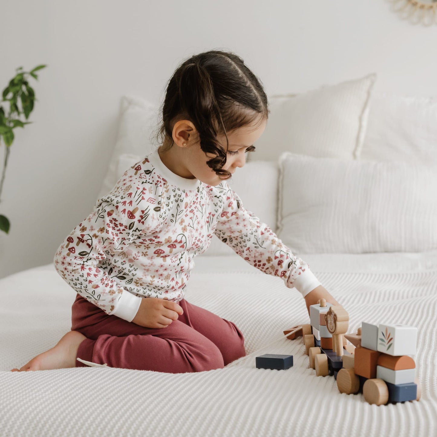 Bamboo pajama set - Garden