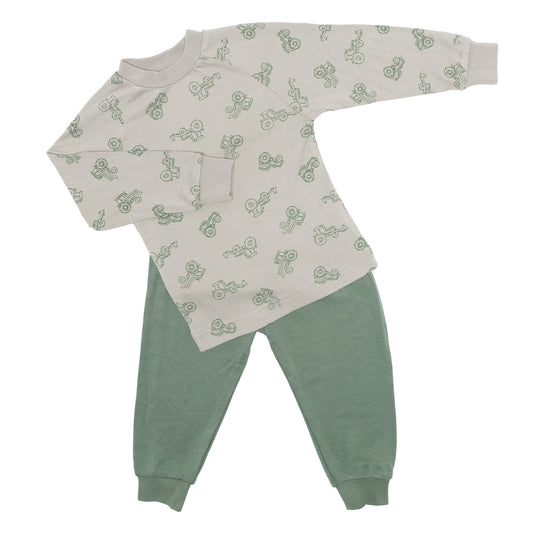 Bamboo pajama set - Tractors