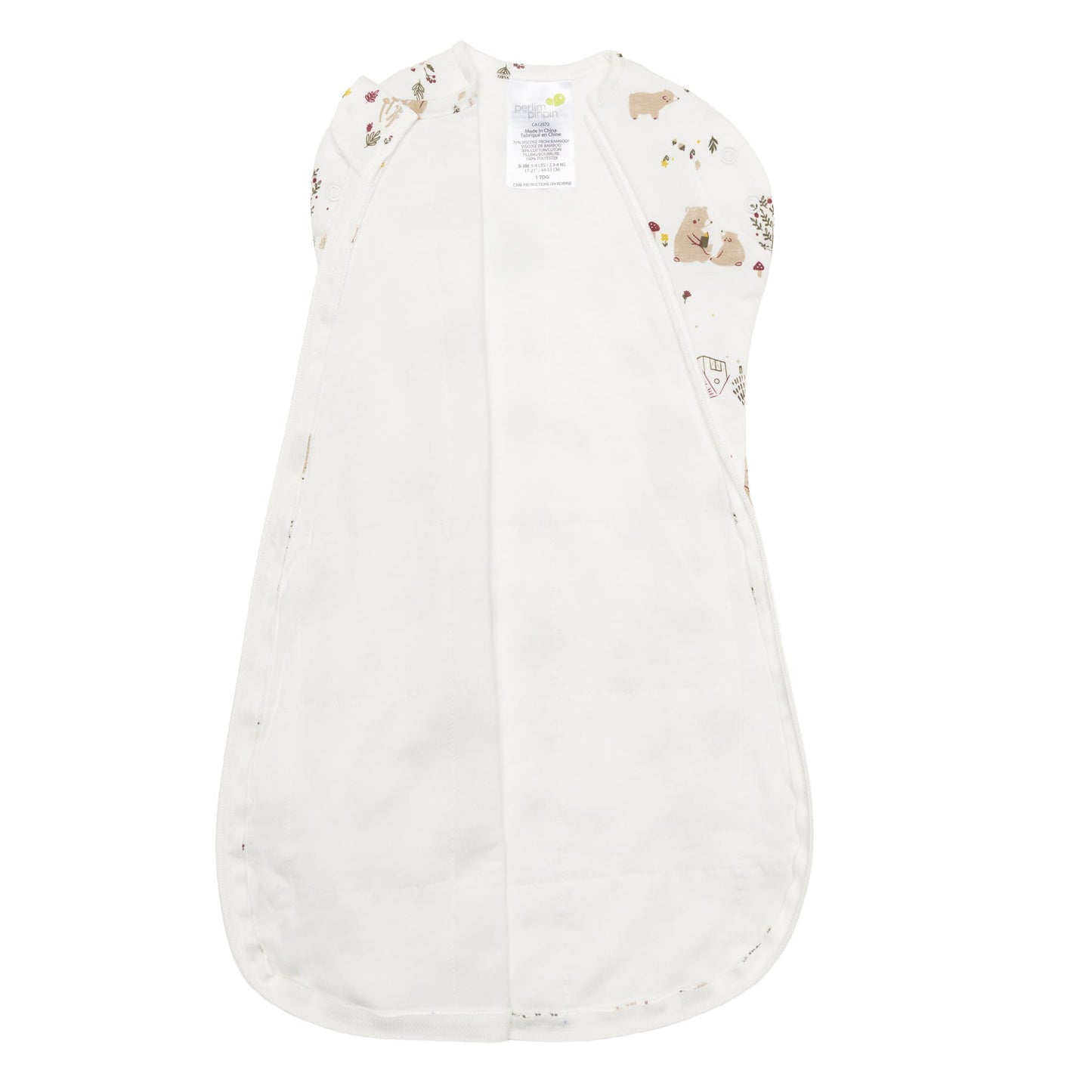 Bamboo newborn sleep sack - Bears (1.0 tog)
