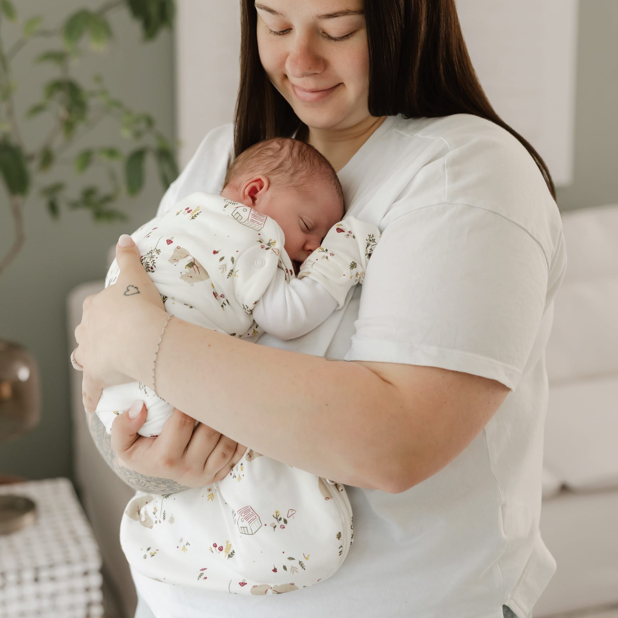 Bamboo newborn sleep sack - Bears (1.0 tog)