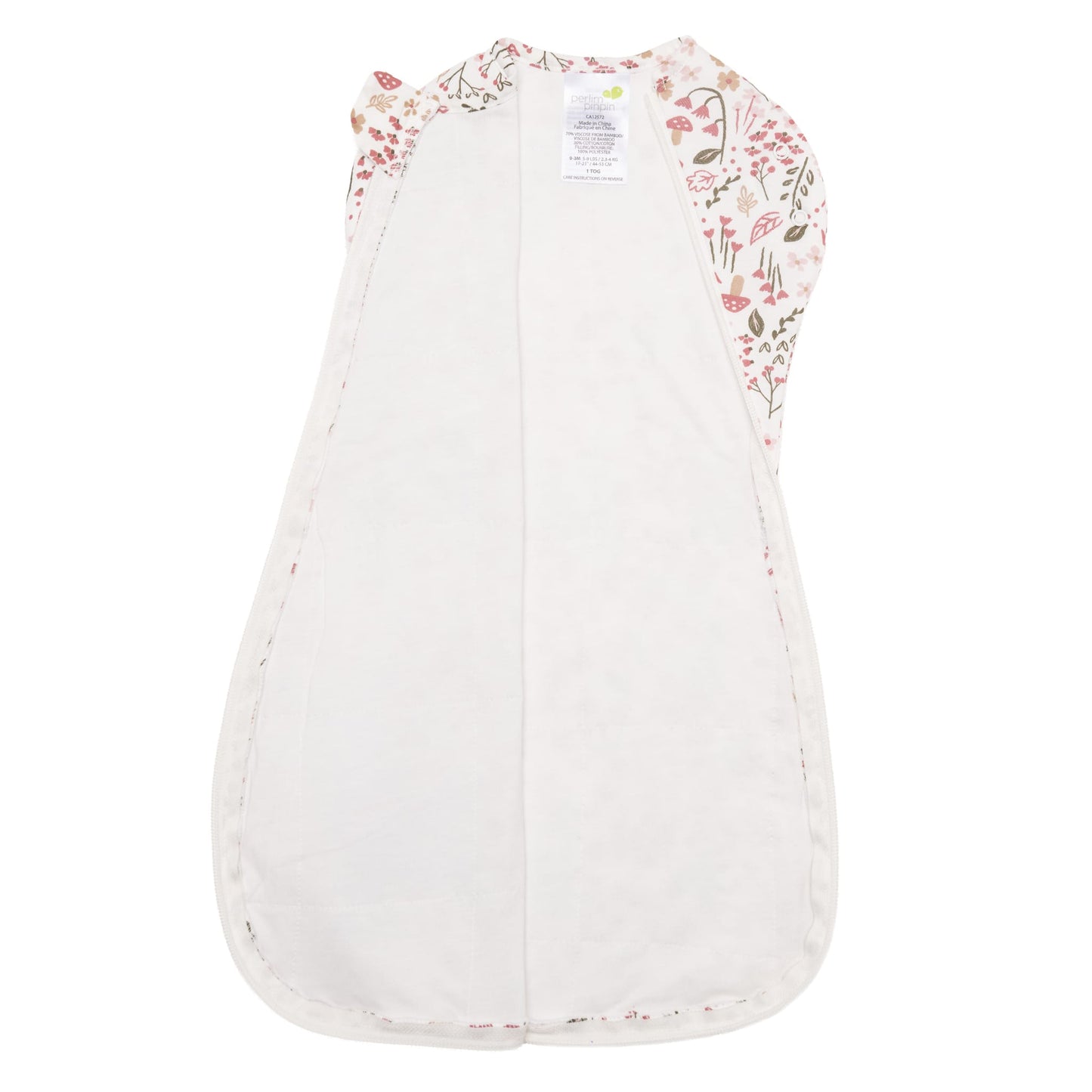 Bamboo newborn sleep sack - Garden (1.0 tog)