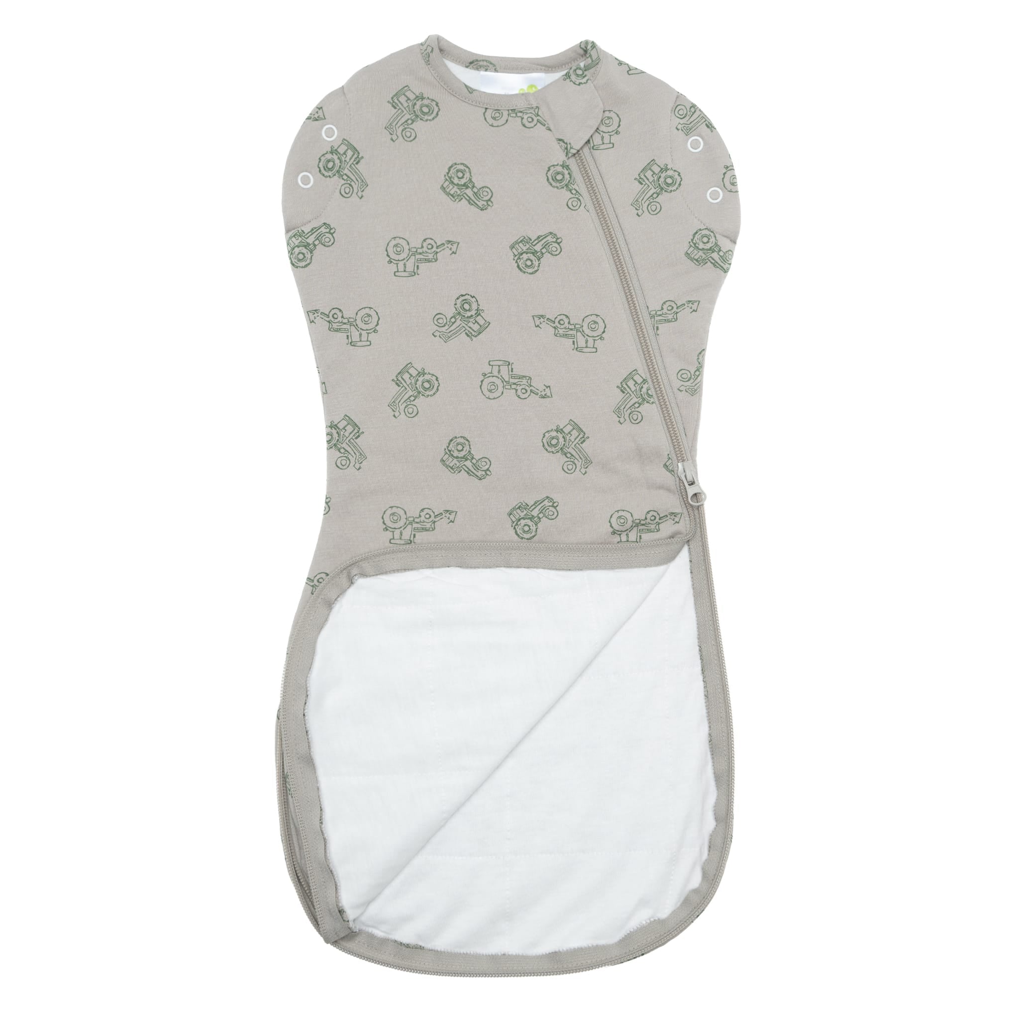 Bamboo newborn sleep sack - Tractors (1.0 tog)