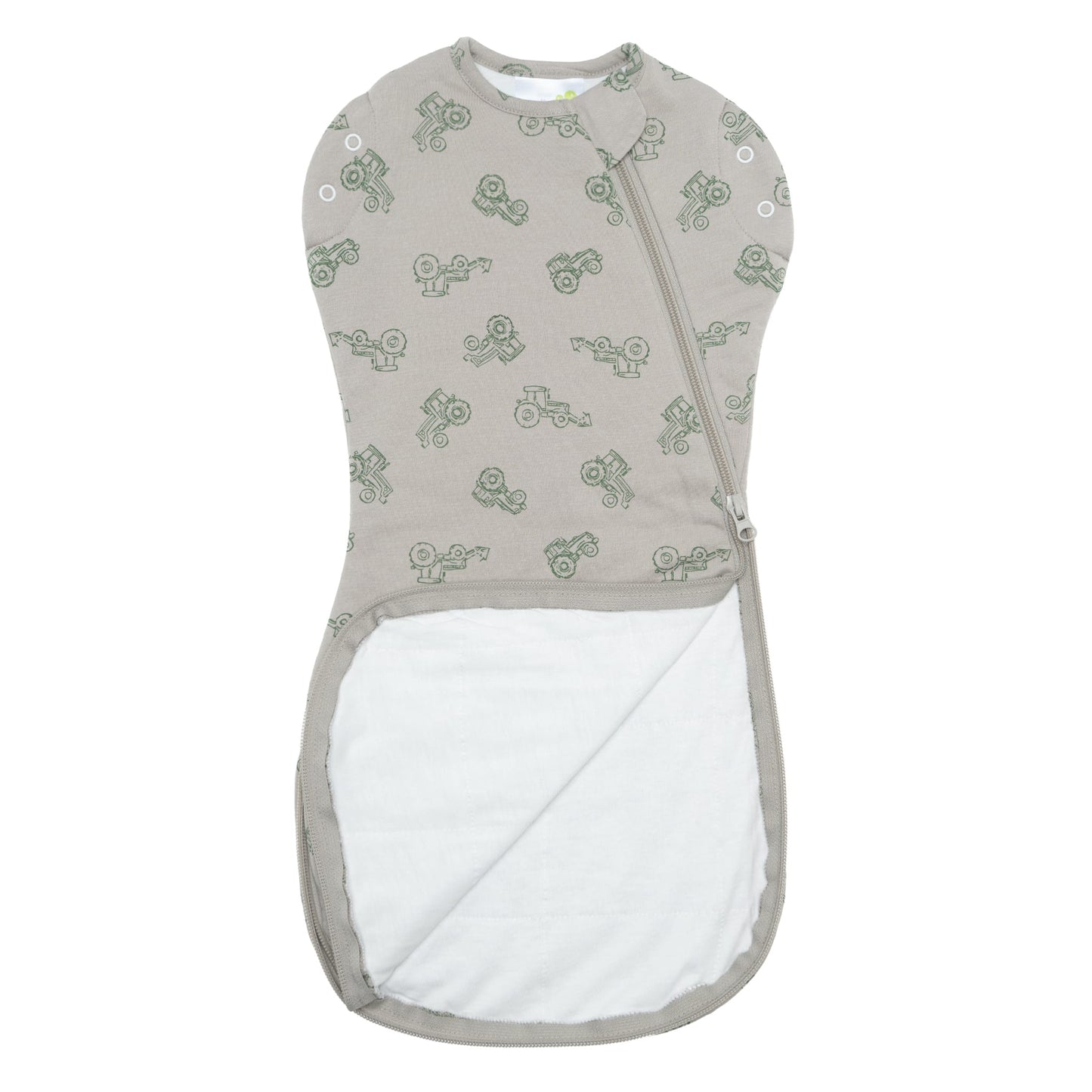 Bamboo newborn sleep sack - Tractors (1.0 tog)
