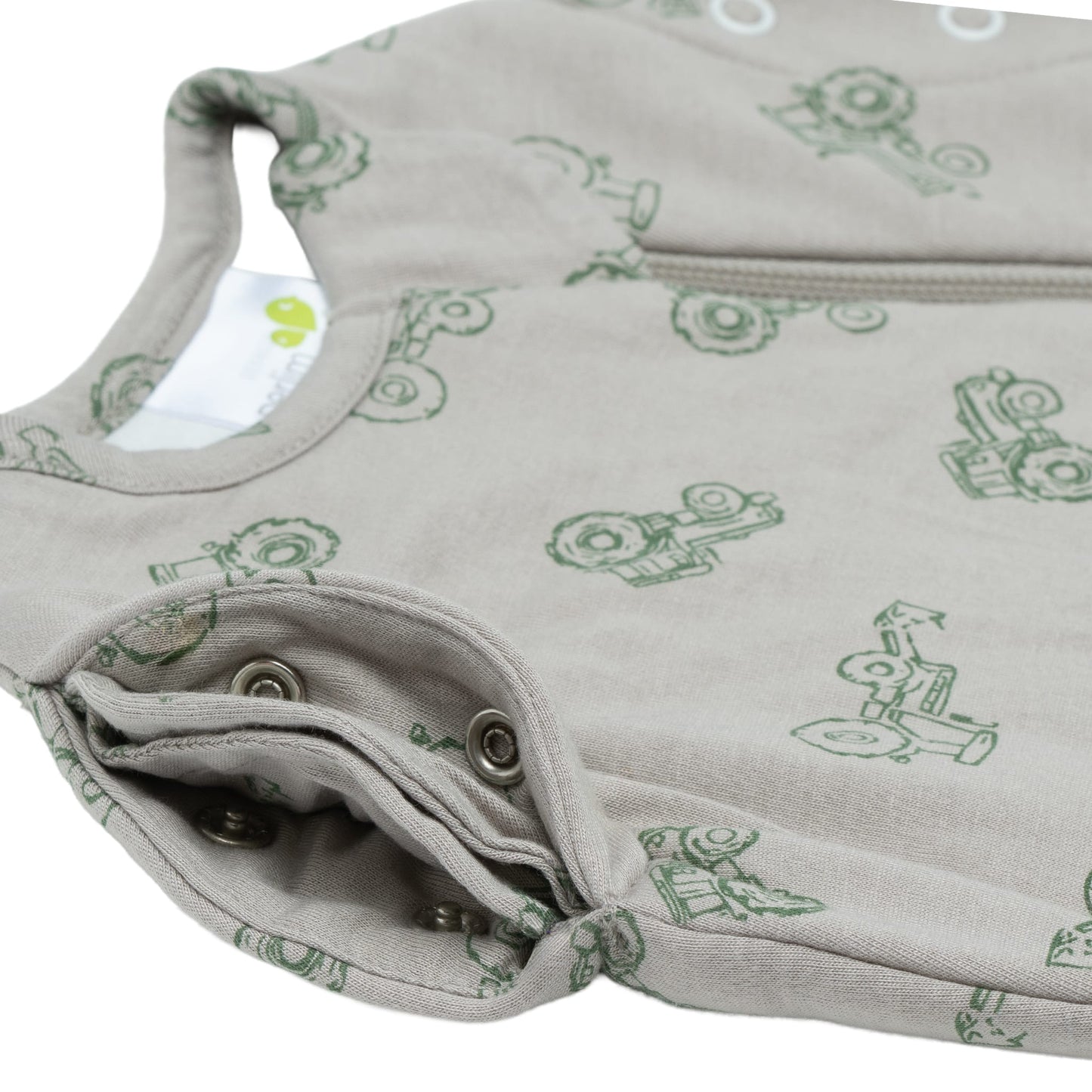 Bamboo newborn sleep sack - Tractors (1.0 tog)