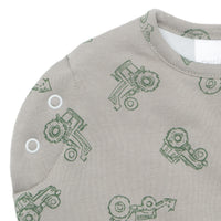 Bamboo newborn sleep sack - Tractors (1.0 tog)