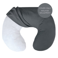 Bamboo nursing pillow cover - Charcoal (COVER ONLY)