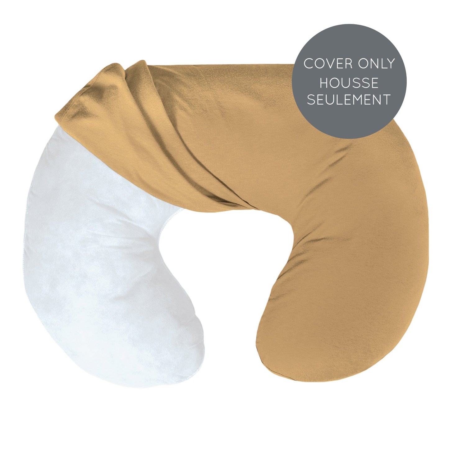 Bamboo nursing pillow cover - Honey (COVER ONLY)