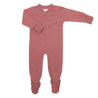 Bamboo baby sleeper - Raspberry