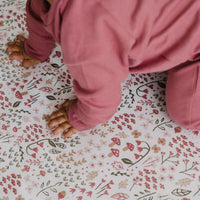 Bamboo baby sleeper - Raspberry
