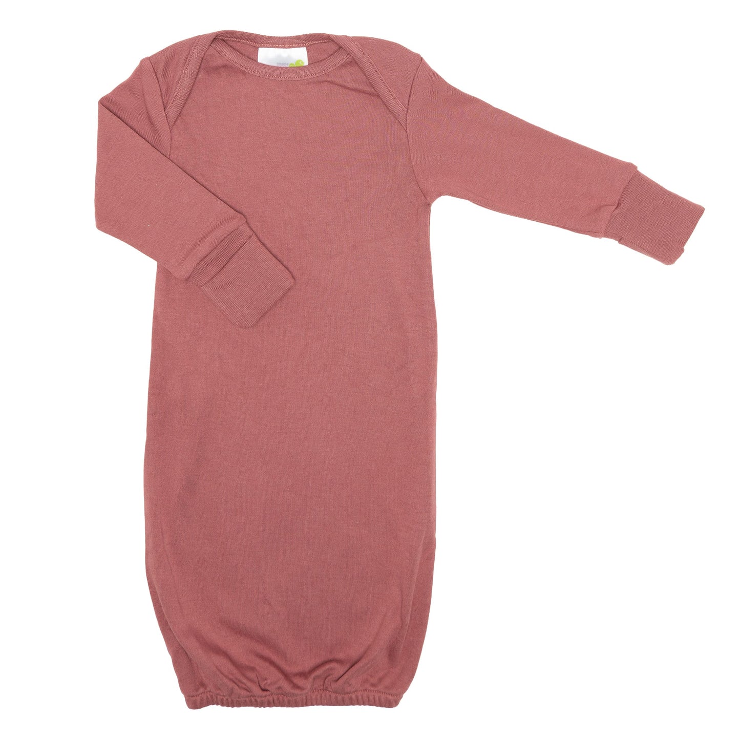 Bamboo newborn sleep gown - Raspberry