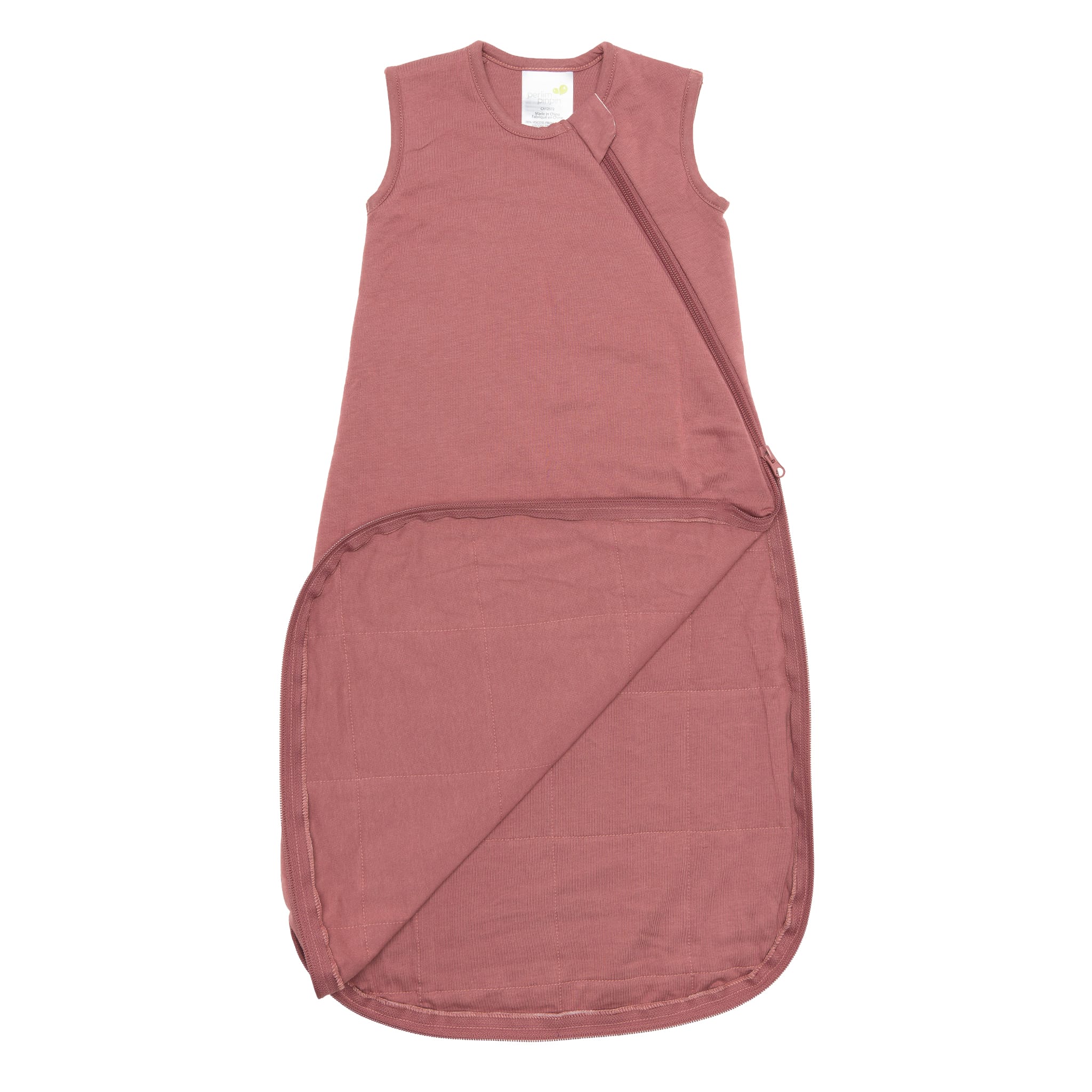 Quilted bamboo sleep sack - Raspberry (1.0 tog)