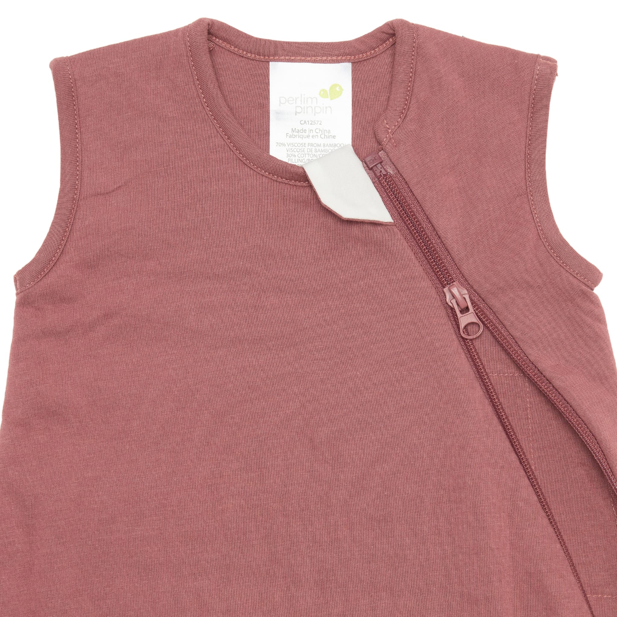 Quilted bamboo sleep sack - Raspberry (1.0 tog)
