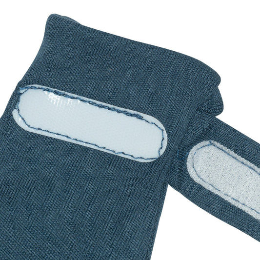 Mitaines anti-égratignures en bambou pour nouveau-né - Denim