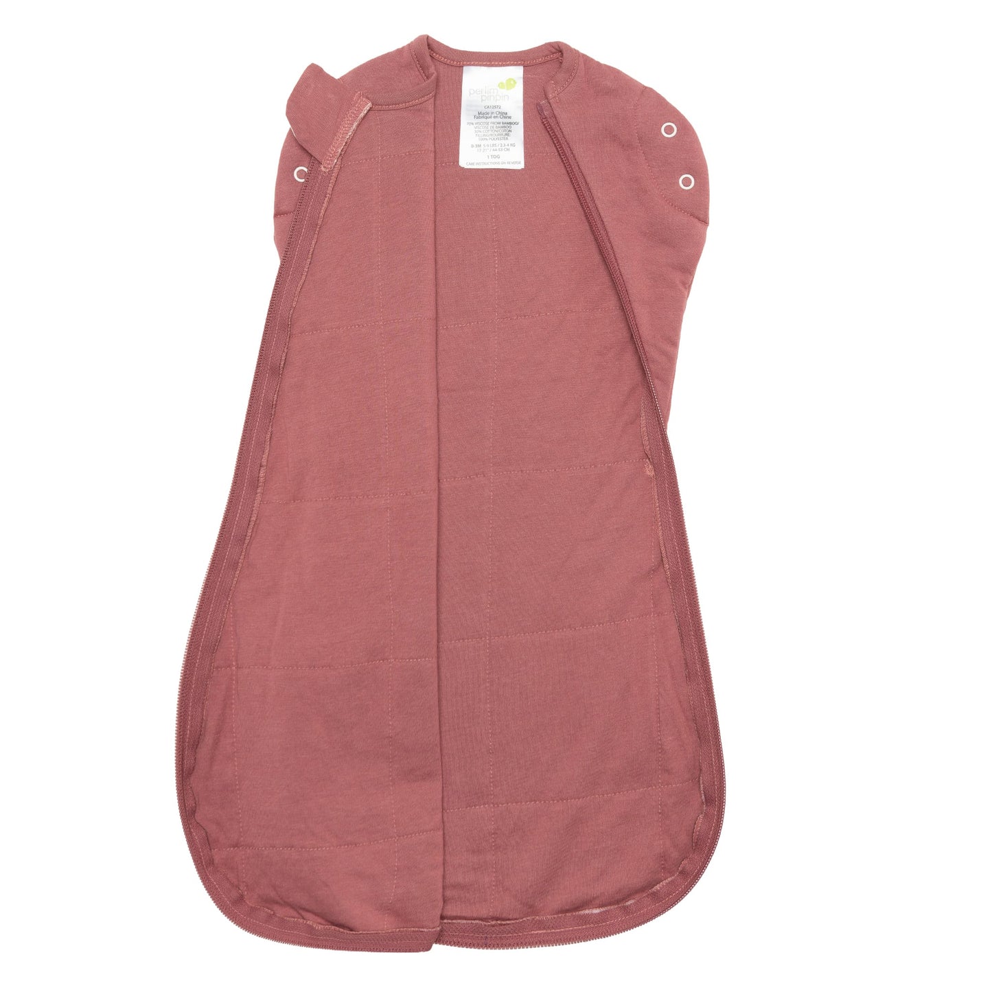 Bamboo newborn sleep sack - Raspberry (1.0 tog)