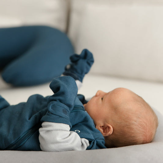 Bamboo newborn sleep sack - Denim (1.0 tog)