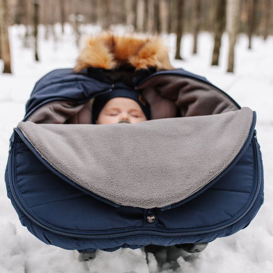 Housse élastiquée pour siège d'auto Hiver - Noir