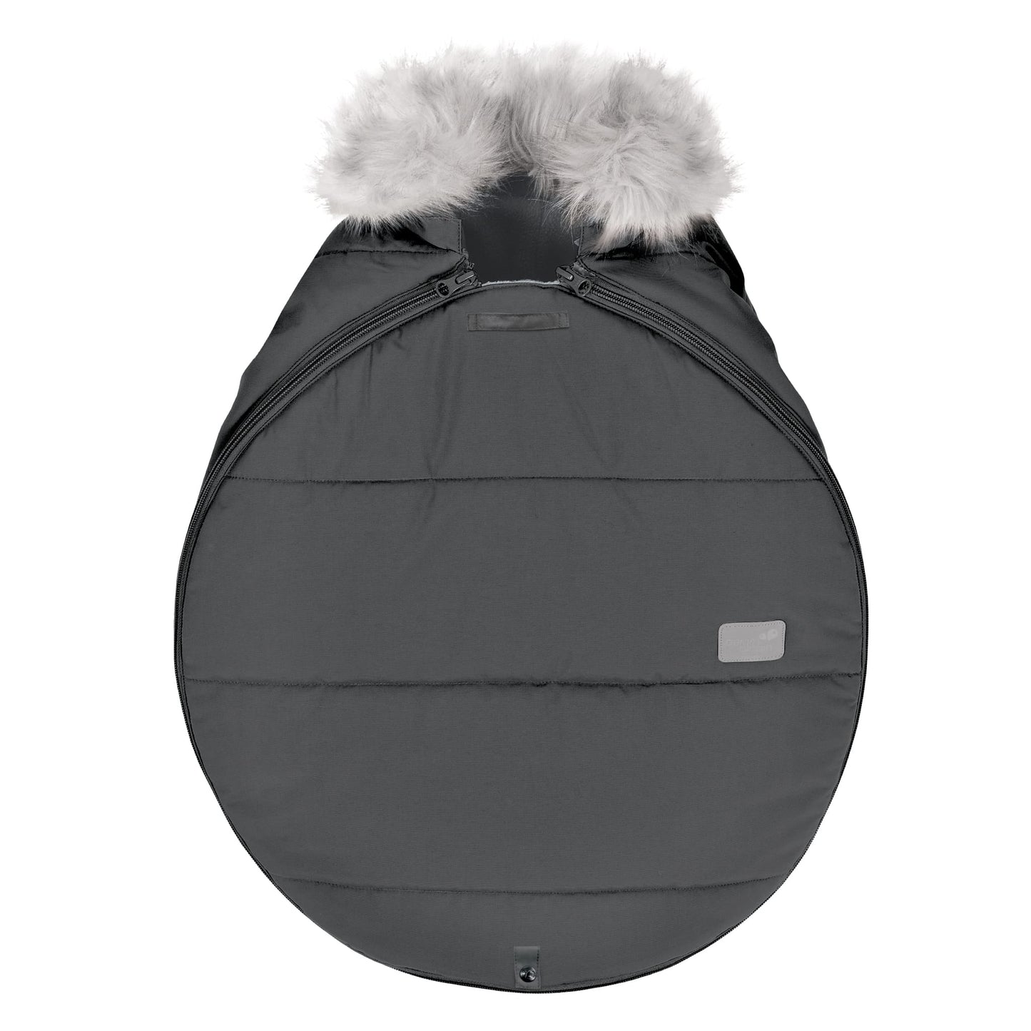 Winter car seat cover - Charbon