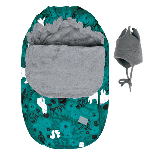 Infant winter bunting bag - Forest