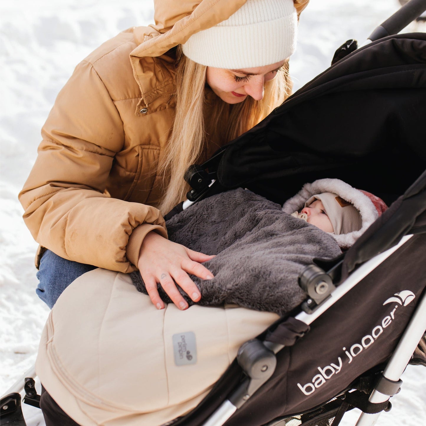 Housse d'hiver pour bébé - Beige pâle