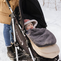 Infant winter bunting bag - Blackcurrent