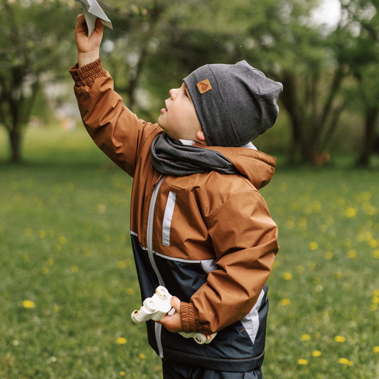 Cotton neck warmer - Heather gray