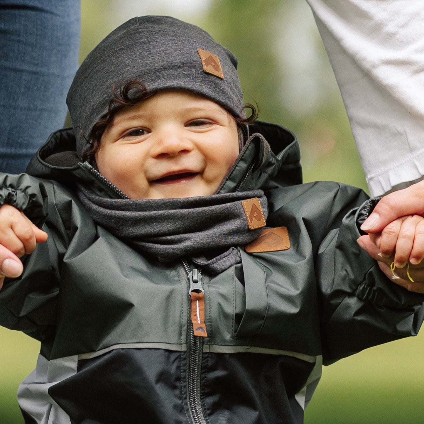 Cotton neck warmer - Heather gray