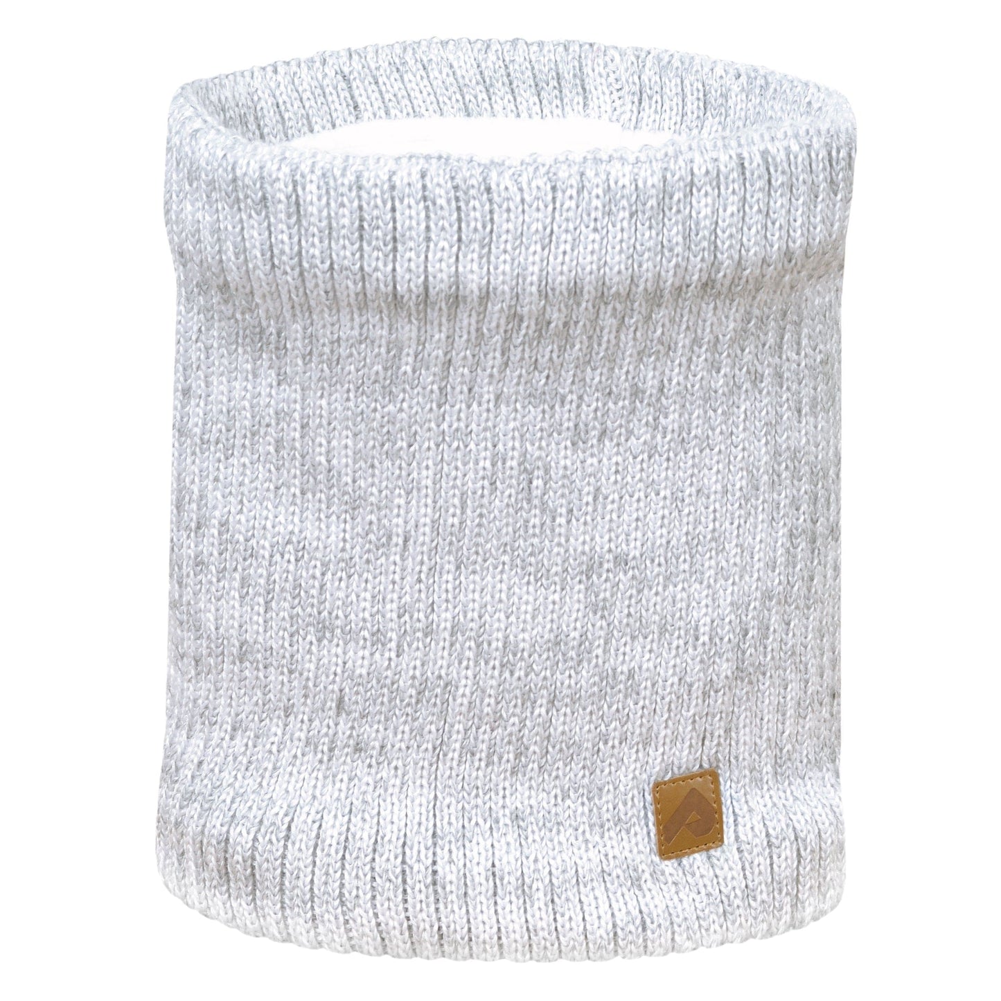 Acrylic neck warmer - White/Light gray