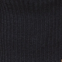 Tuque d'hiver avec pompon détachable et cordon - Noir