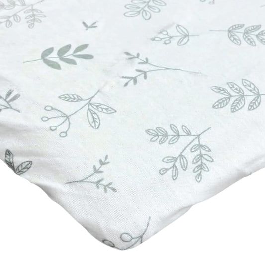 Flannel playpen fitted sheet - Foliage