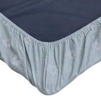 Flannel playpen fitted sheet - Daisies