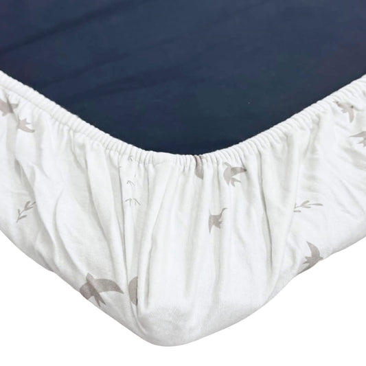 Flannel playpen fitted sheet - Birds