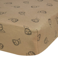 Flannel Crib Fitted Sheet - Lions