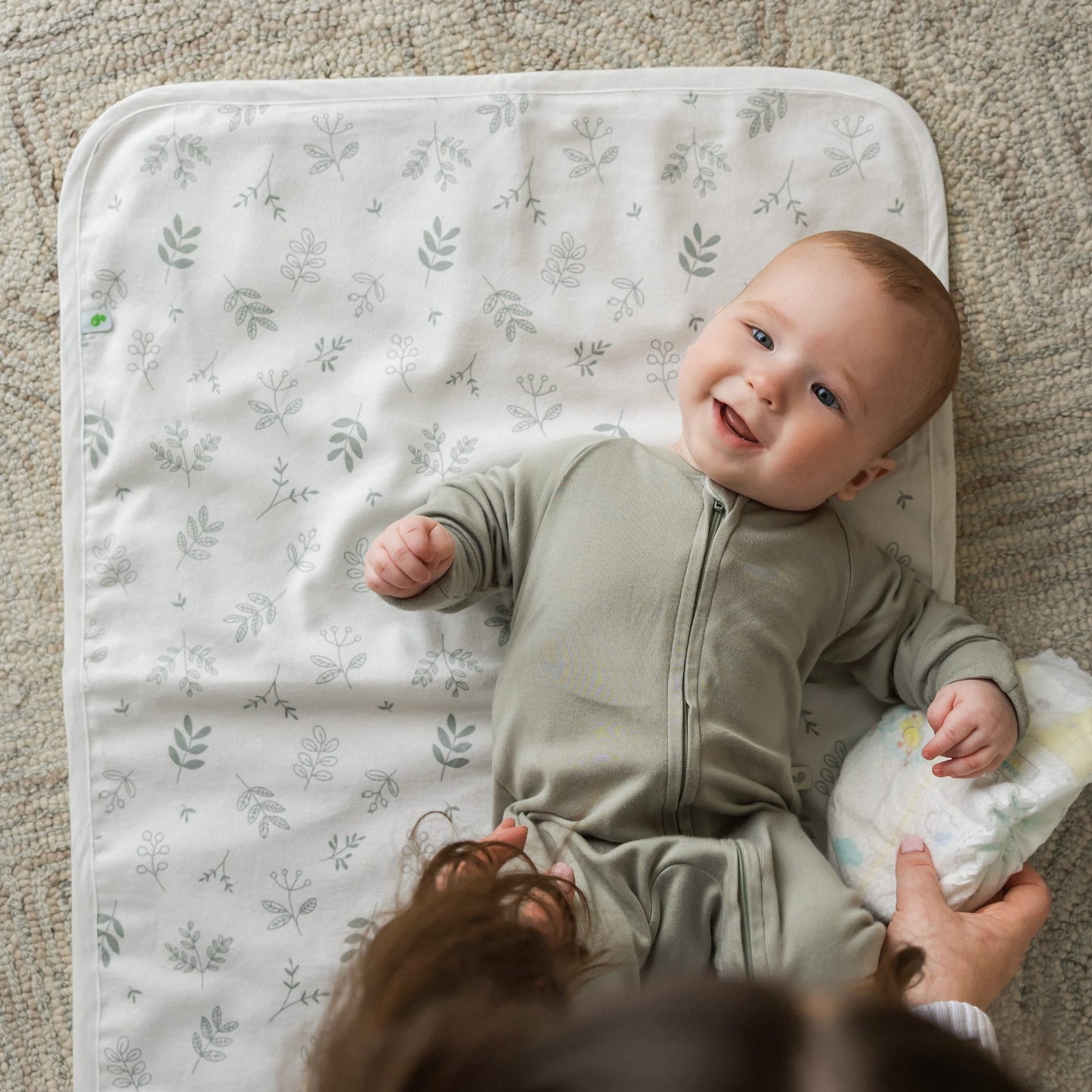Flannel Change Pad - Foliage