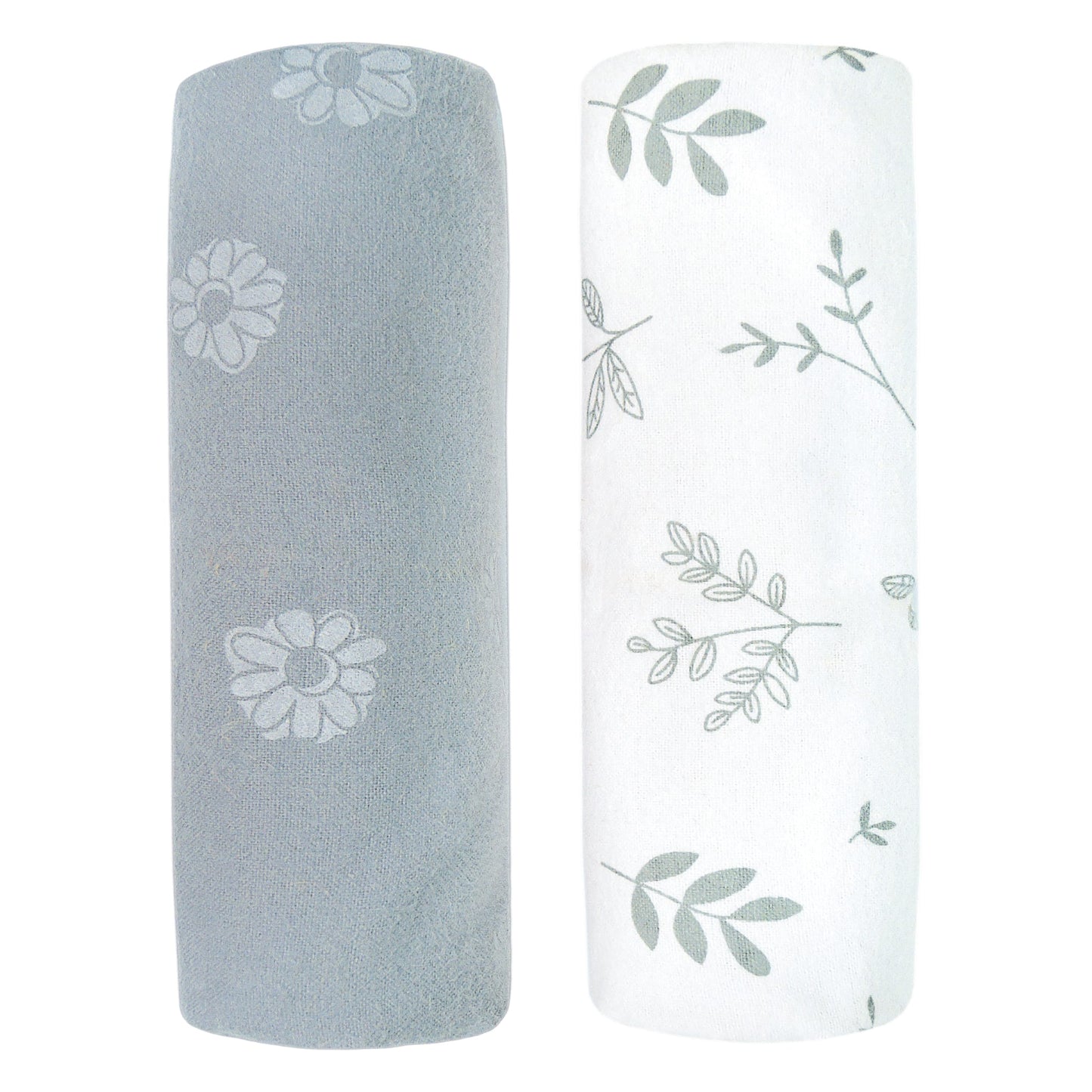 Flannel Receiving Blanket - Daisies & Foliage (2-pack)