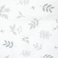 Flannel Crib Fitted Sheet - Foliage