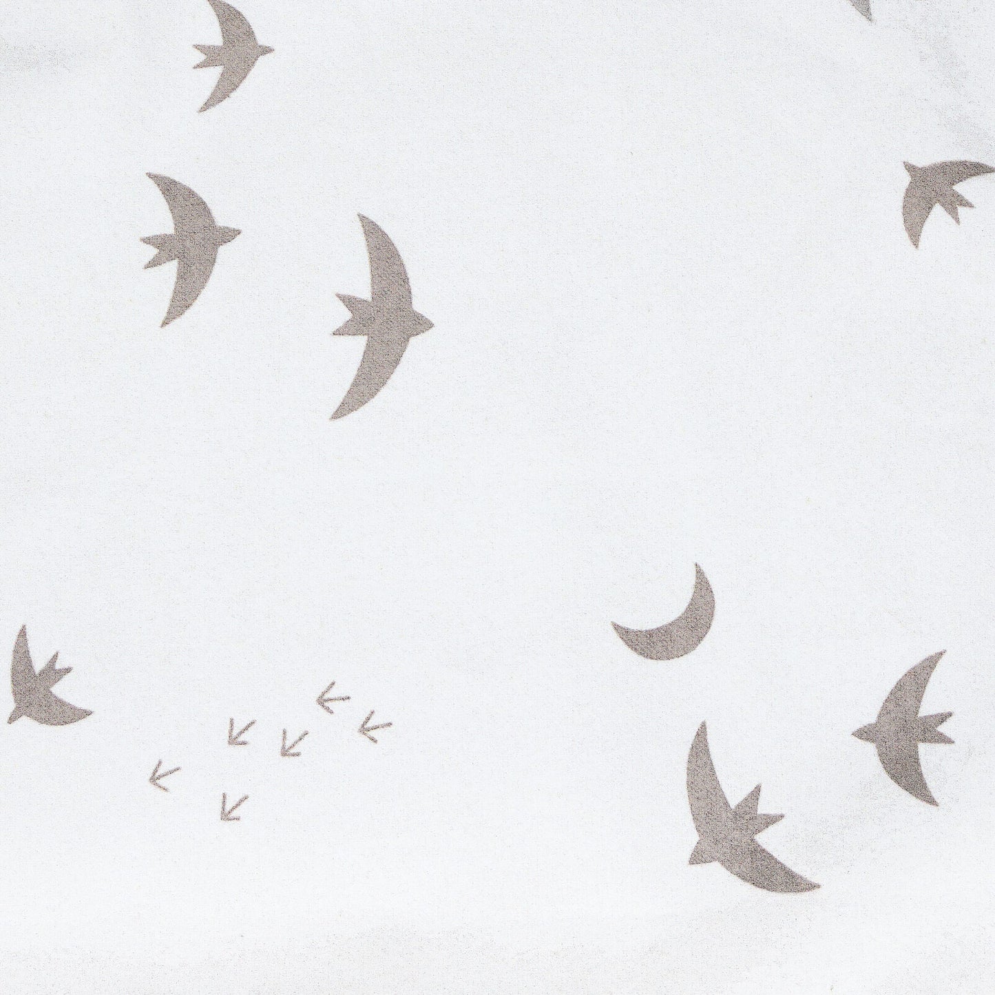 Flannel Crib Fitted Sheet - Birds