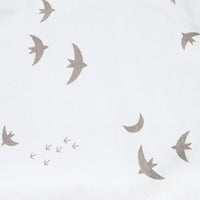 Flannel Crib Fitted Sheet - Birds