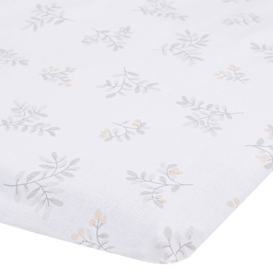 Playpen fitted sheet - Leaves