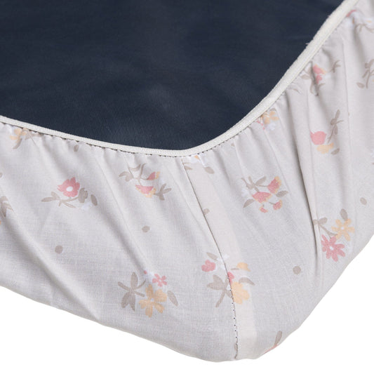 Drap contour de parc pour bébé - Fleurs