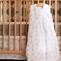 Woven cotton sleep bag - Leaves (2 togs)