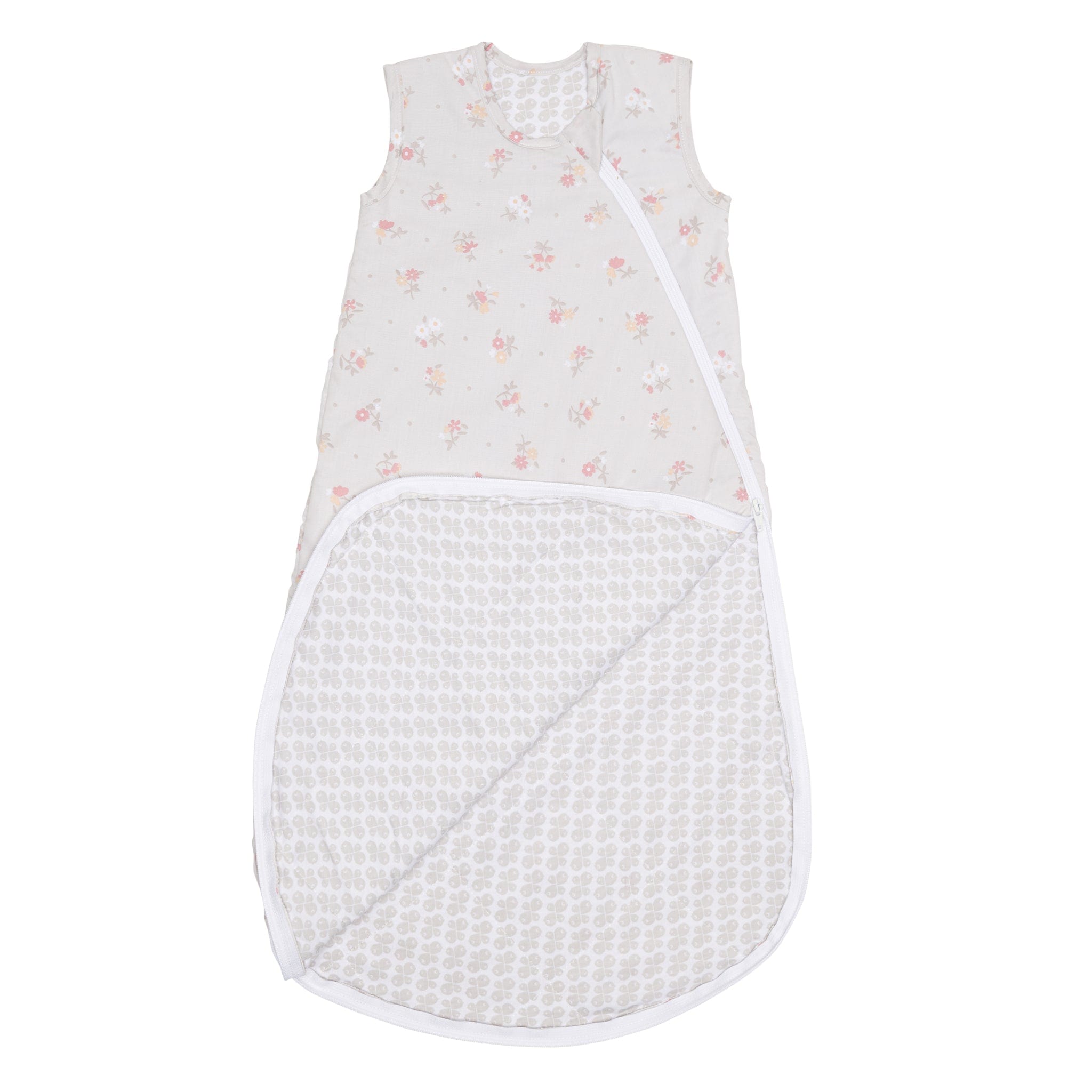 Woven cotton sleep bag - Flowers (2.0 togs)