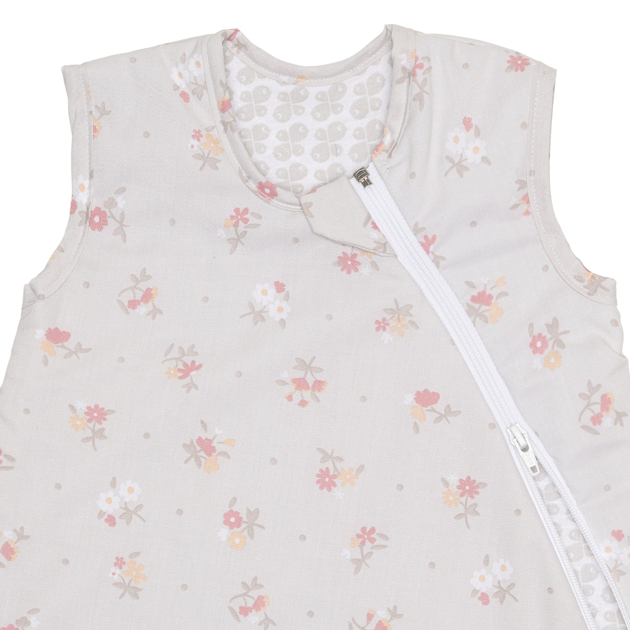 Woven cotton sleep bag - Flowers (2.0 togs)