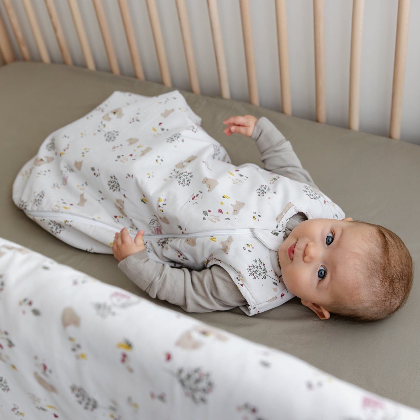 Woven cotton sleep sack- Bears (2 tog)