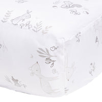 Crib fitted sheet - Forest