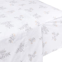 Crib flat sheet - Leaves