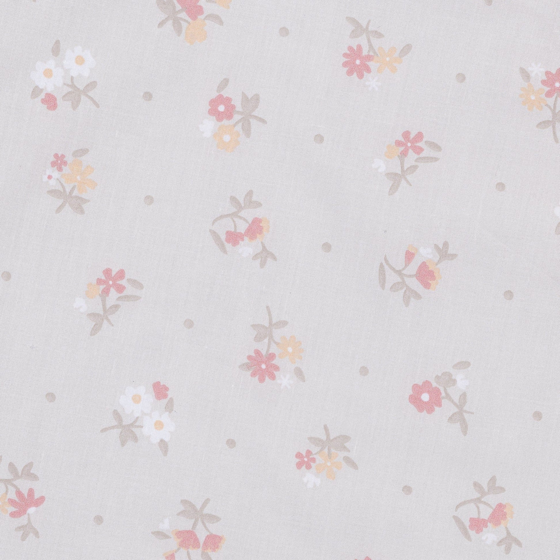 Crib flat sheet - Flowers – Perlimpinpin